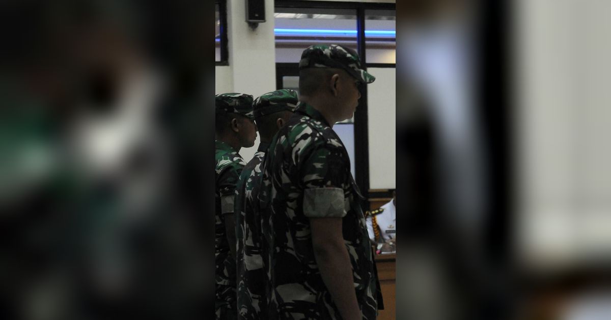 FOTO: Sidang Kasus Pembunuhan Berencana Imam Masykur, Tiga Oknum TNI Riswandi Cs Divonis Seumur Hidup dan Dipecat