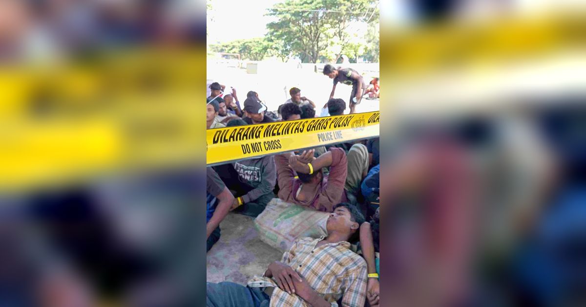 Kembali Terusir, Potret Pengungsi Rohingya Terlantar di Arena Skateboard Taman Sulthanah Safiatuddin Aceh