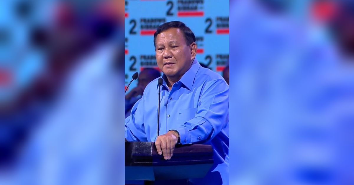 Panggung Debat Pilpres Keempat Prabowo