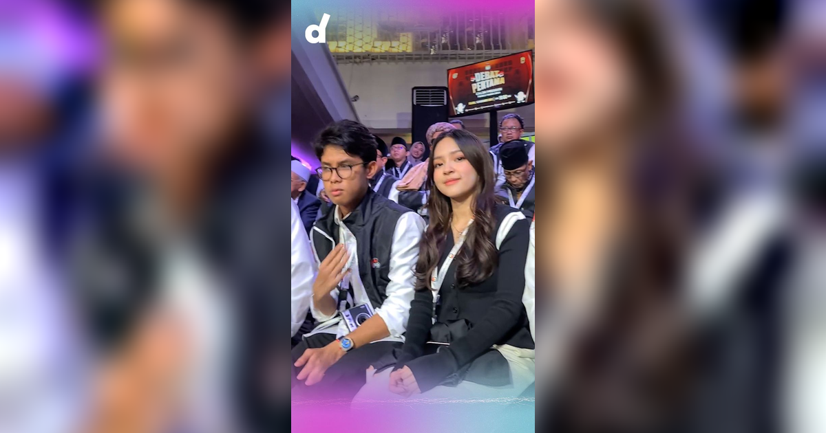 Tatapan Penuh Pesona Eca Aura ke Alam Ganjar di Sesi Debat Capres