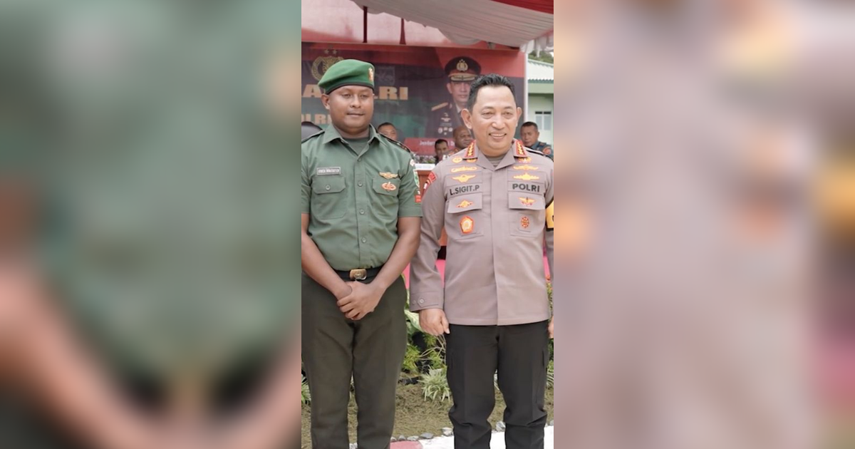 Prajurit ini Ngefans ke Kapolri Sampai Minta Foto Bareng, Panglima TNI 'Kenapa Enggak Mau sama Saya? Saya Galak'