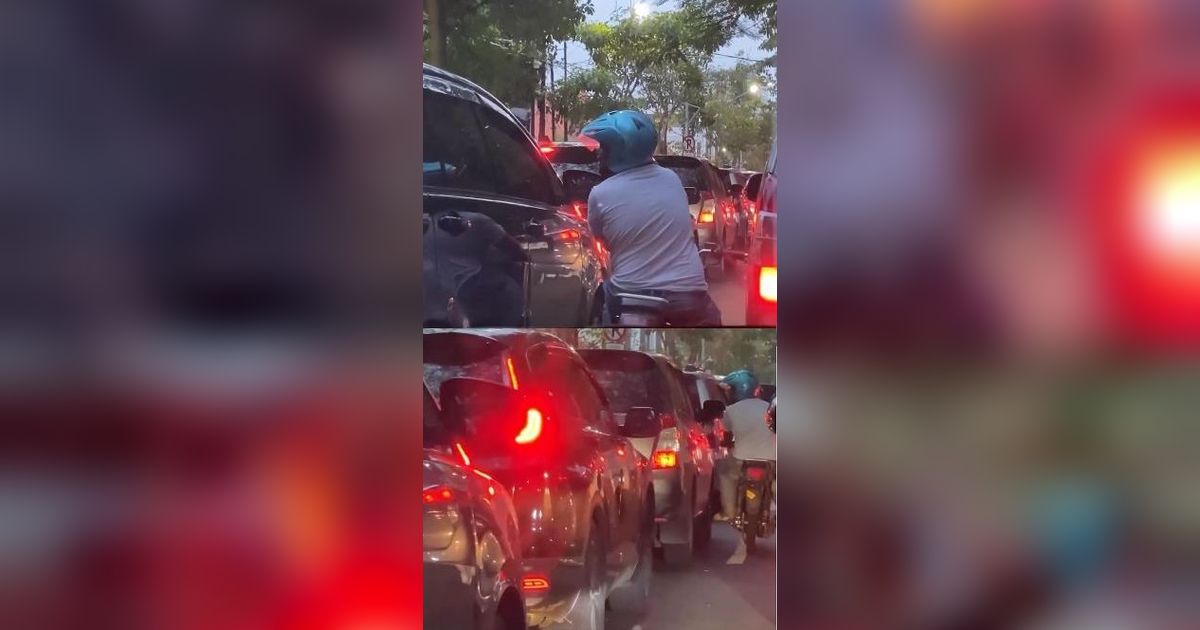 Diduga Minta Uang, Aksi Pengemudi Motor Ketok Kaca Mobil di Jalanan Ini Bikin Resah Warga