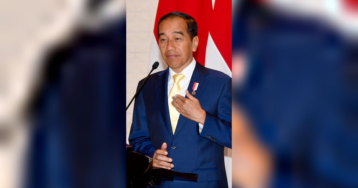 Jokowi Ditanya Makna Dasi Kuning saat Kunjungan ke Jepang, Dijawab Tersenyum Sambil Angkat Alis