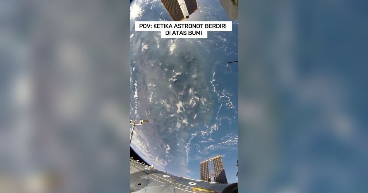 VIDEO: Ketika Astronot Berdiri di Atas Bumi