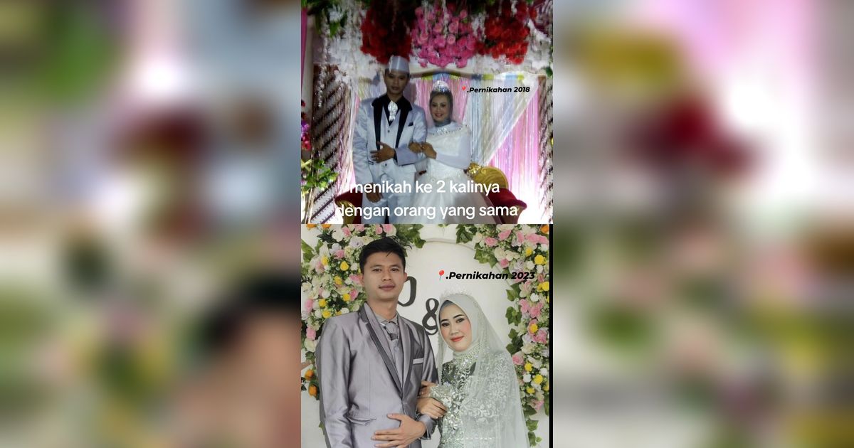 Gantikan Adik, Suami Istri Ini Tahan Malu Jadi Pengantin di Resepsi, Seperti Nikah Ulang