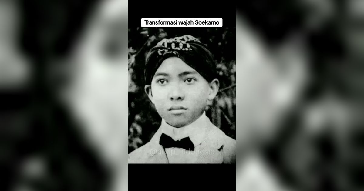 Transformasi Wajah Soekarno dari Masa Muda Hingga Tua