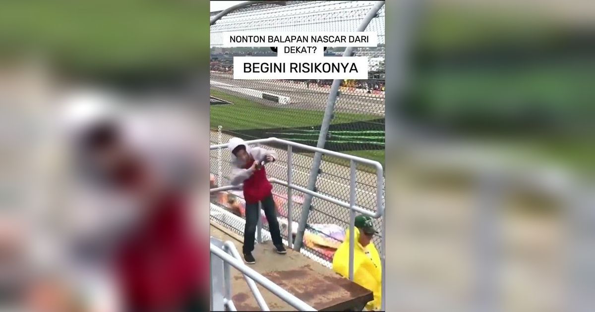 VIDEO: Nonton Balapan Nascar dari Dekat? Begini Risikonya