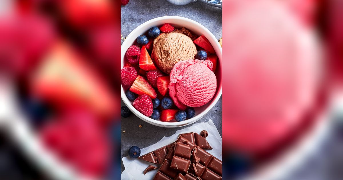 Bikin Es Krim Sehat Warna-warni untuk Anak, Cuma 4 Bahan