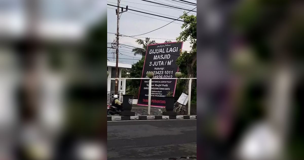 Fakta-Fakta di Balik 'Dijualnya' Masjid di Malang Rp3 Juta per Meter Persegi, Ternyata Ini Alasannya