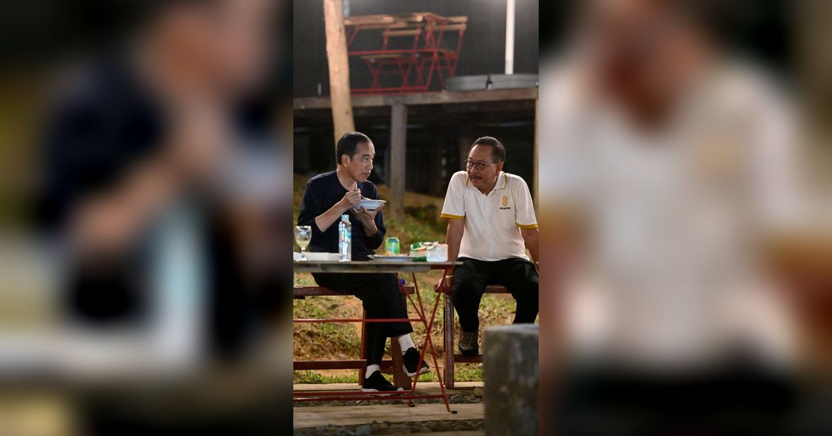 Momen Jokowi hingga Panglima TNI Bermalam di IKN Sambil Santap Nasi Goreng