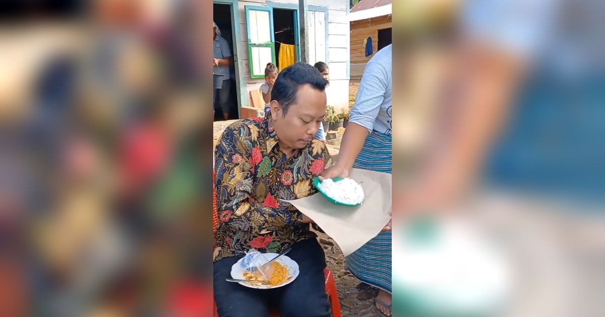 Viral Momen Pria Asal Jawa Kondangan Ala Batak, Kaget dengan Makanan yang Disajikan