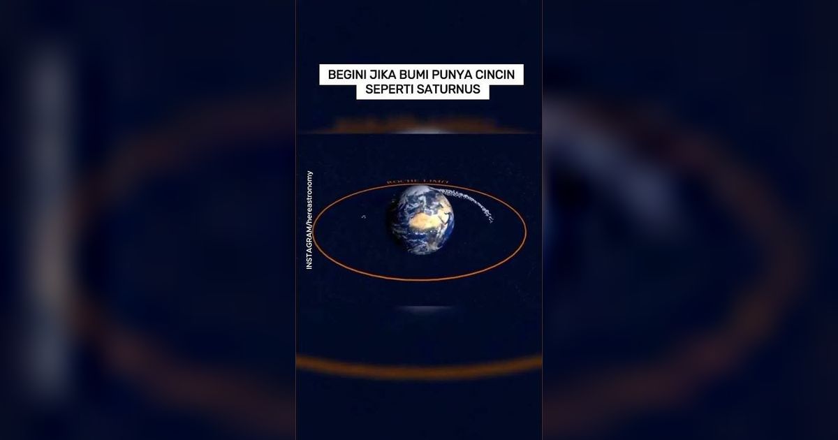 VIDEO: Begini Jika Bumi Punya Cincin seperti Saturnus