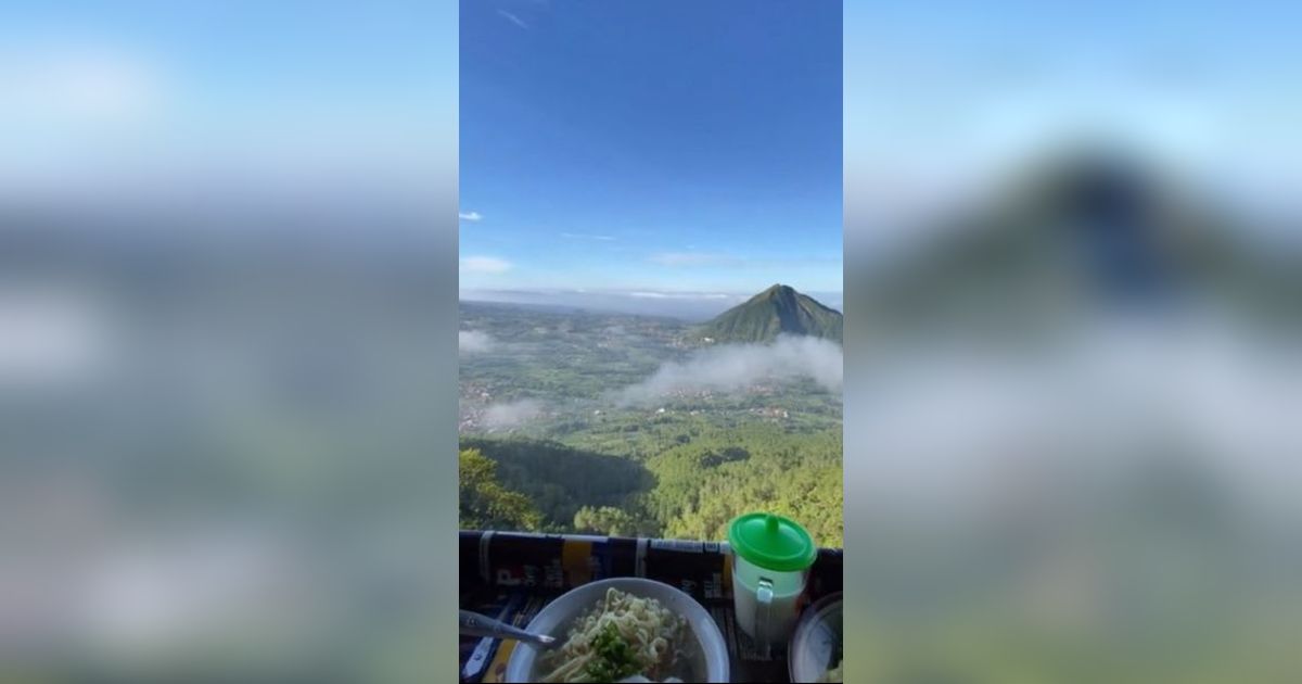 Viral Warkop dengan Pemandangan Gunung Telomoyo yang Indah, Bikin Pengunjung Betah