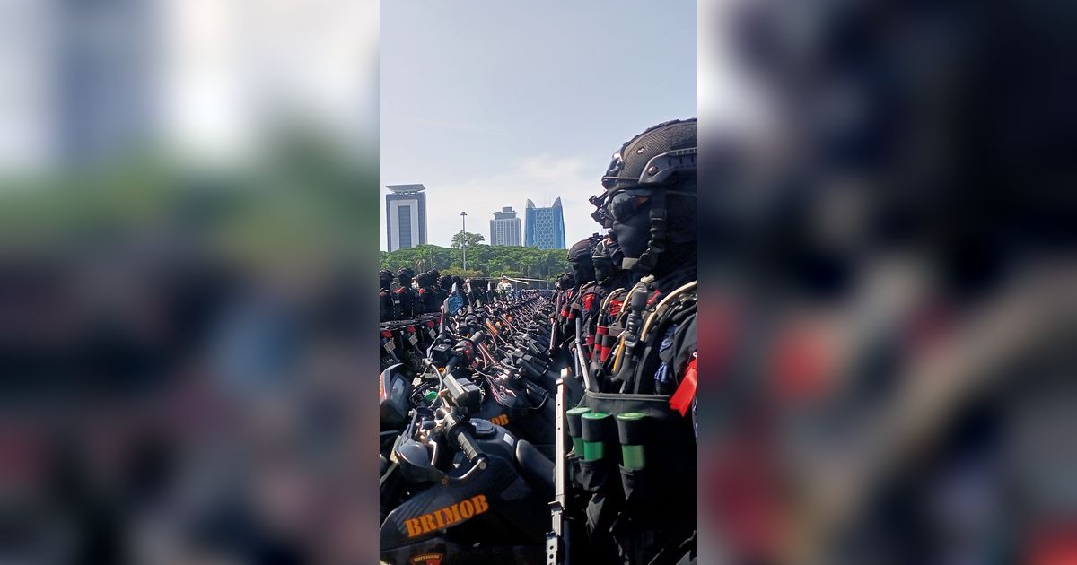 Apel Pasukan Operasi Lilin di Monas, Polri-TNI Pastikan Nataru Aman dan Lancar