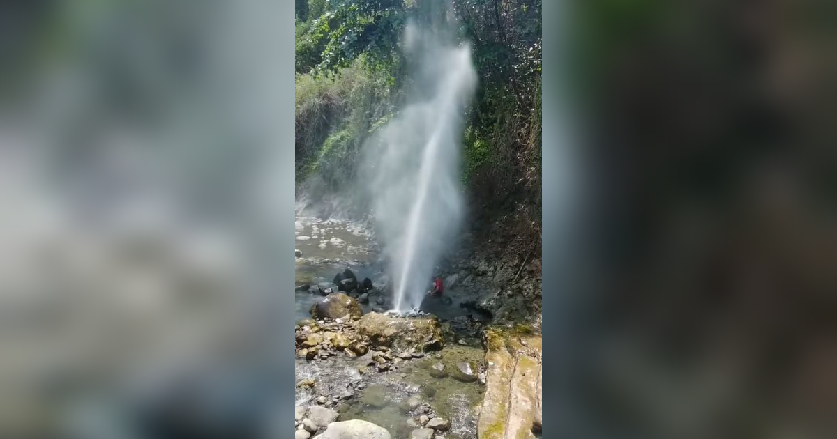 Hanya Ada Dua di Dunia, Begini Penampakan Wisata Sungai Air Panas di Cisolok Sukabumi