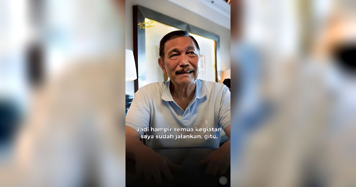 Luhut Binsar Pandjaitan Kembali Bekerja Setelah Sembuh: Semangat Semir Rambut Jadi Hitam