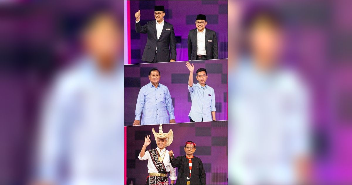 FOTO: Outfit Capres Cawapres di Debat Kedua, Ada yang Pakai Baju Adat