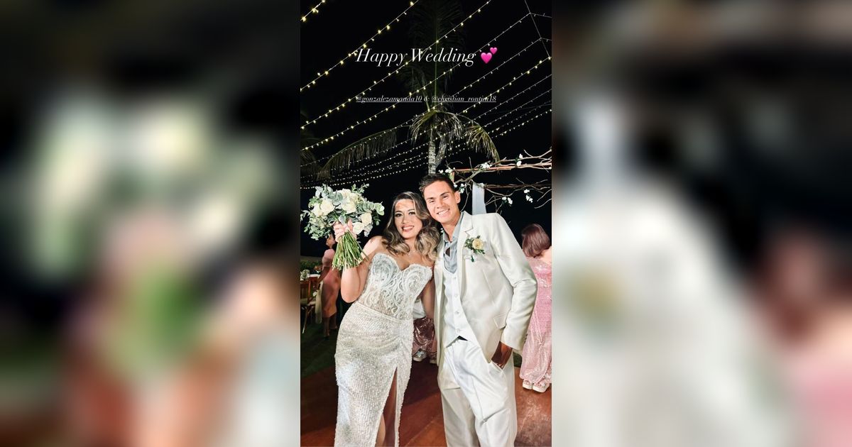 Digelar Meriah dan Intimate, Potret Resepsi Pernikahan Amanda Gonzales dan Christian Rontini