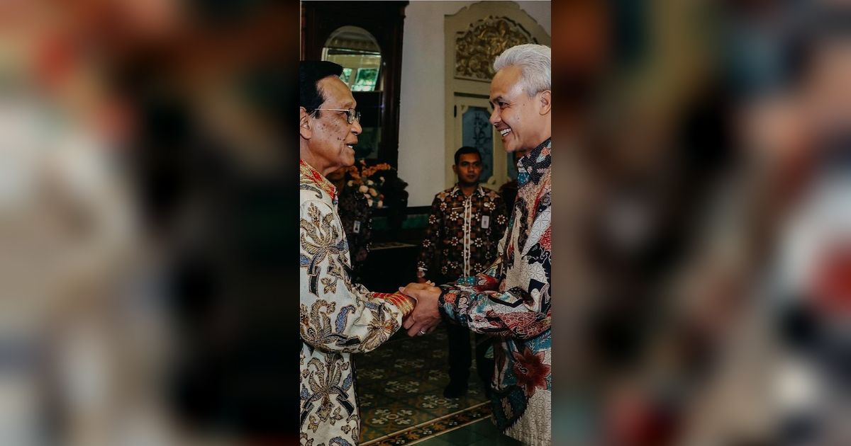 Senyum Semringah Ganjar Pranowo Usai Sowan Sri Sultan Hamengku Buwono X