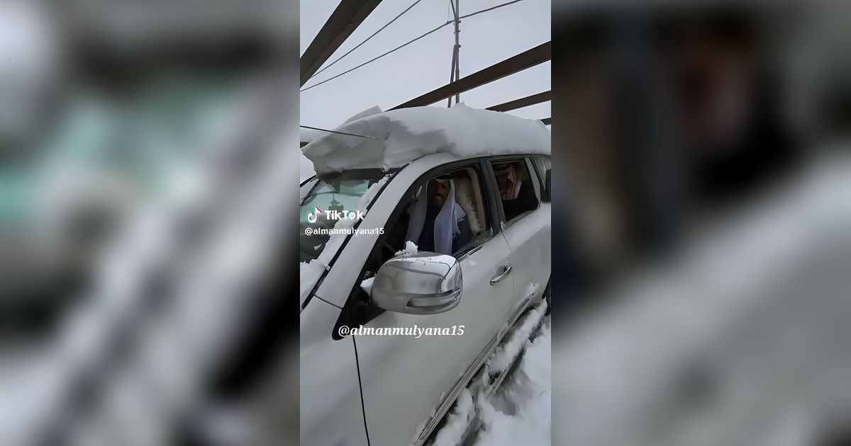 Potret Arab Saudi Turun Salju bak Eropa, Suhunya sampai Minus