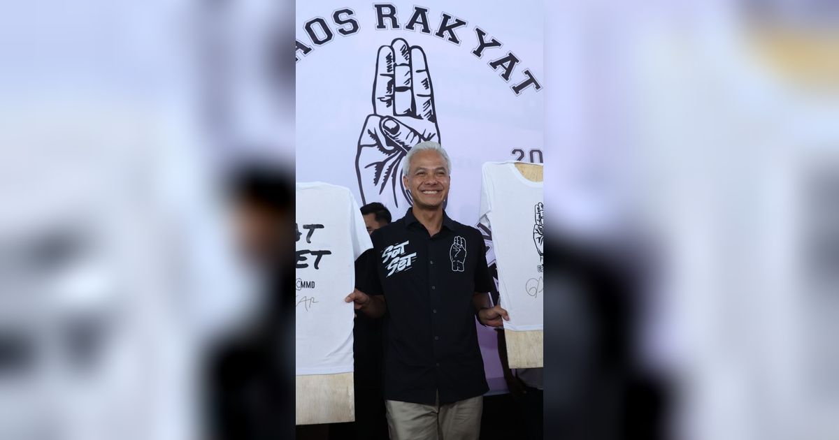 Bikin Gerakan Kaos Rakyat, Ganjar Ingin Mengulang Kemenangan PDIP di Pemilu 1999