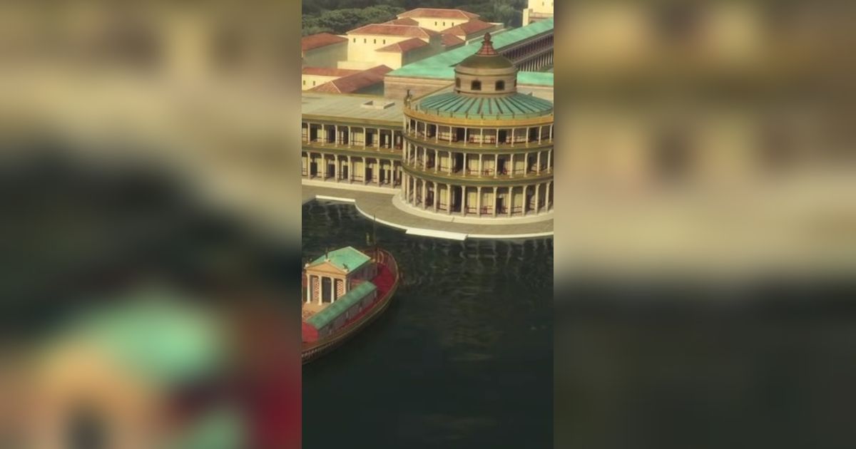 Penampakan di Dalam Istana Super Megah Kaisar Romawi yang Berlapis Emas dan Bergambar Hewan Buas