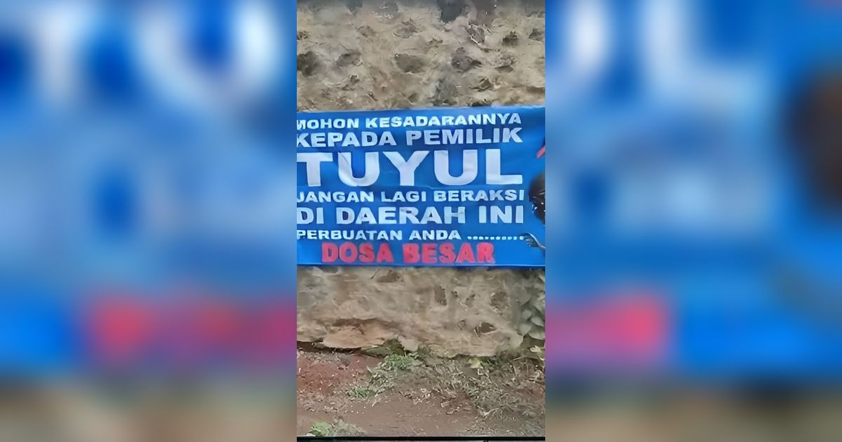 2 Tahun Sering Kehilangan Uang, Warga Ciamis Pasang Spanduk Sindir Pemilik Tuyul