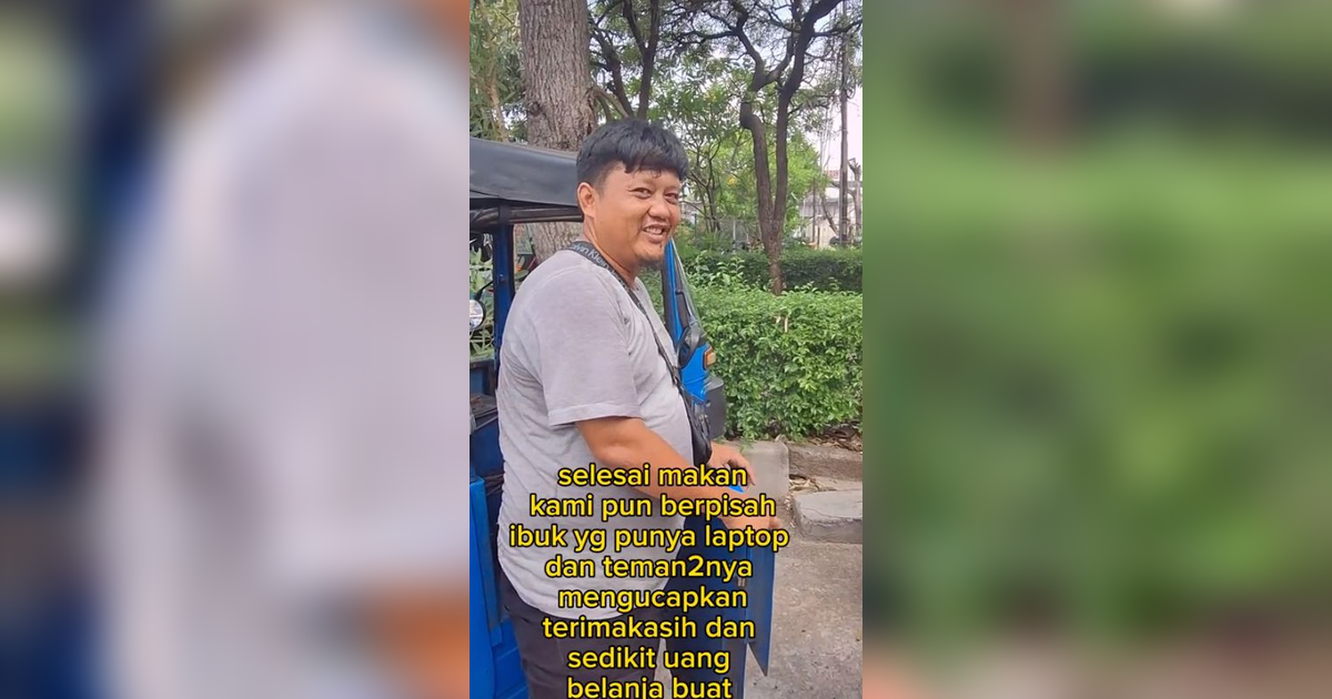 Aksi Sopir Bajaj Kembalikan Laptop Penumpang yang Tertinggal, Kejujurannya Banjir Pujian