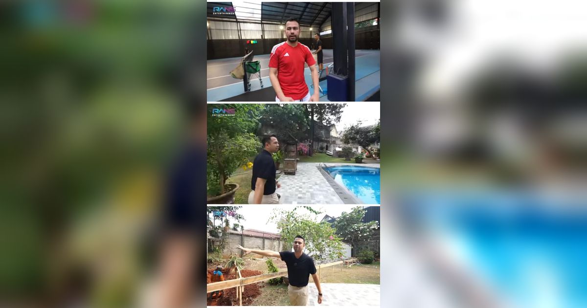 Potret Rumah Mewah Raffi Ahmad yang Disulap Jadi Sarana Olahraga, Ada Lapangan Tenis, Gym Hingga Kolam Renang