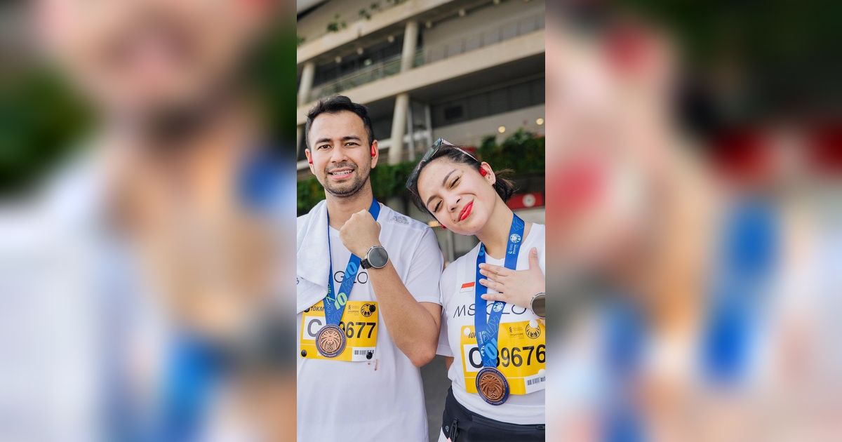 Lari Bareng Raffi Nagita Slavina Pakai Inner Sportya yang Harganya Bikin Penasaran