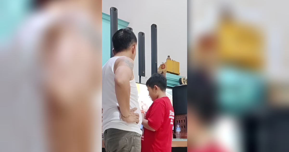 Viral Video Tegang Ayah Tegur Putranya, Ingin Tegas Malah Berakhir Tawa