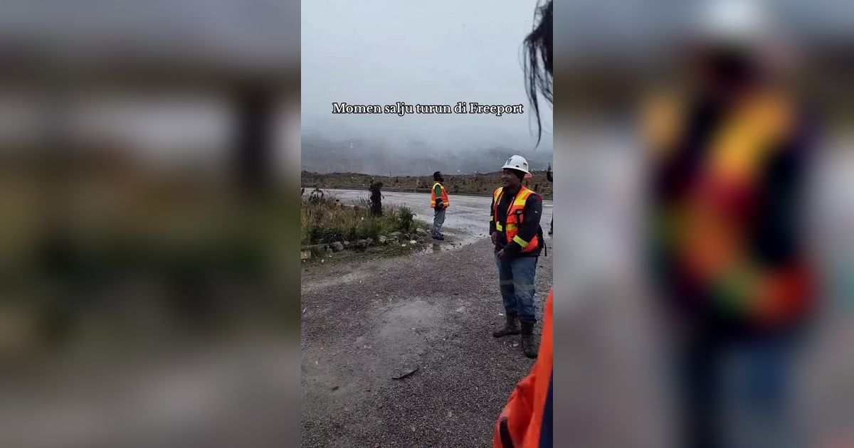 VIDEO: Momen Salju Turun di Grasberg Tembagapura Mimika Papua Tengah