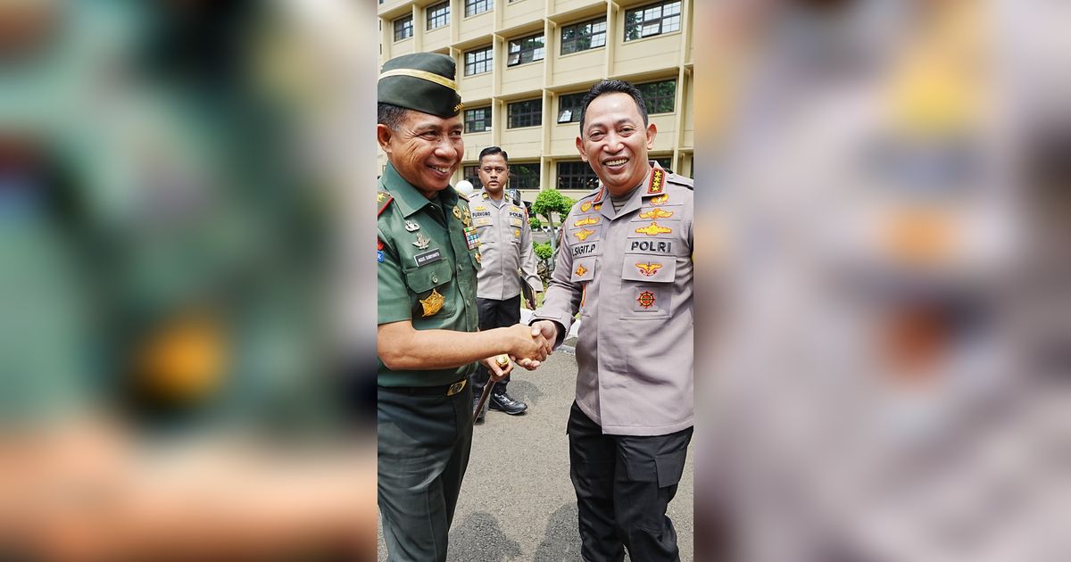 Panglima TNI Sowan ke Kantor Jenderal Sigit, Sinergitas TNI-Polri Amankan Pemilu