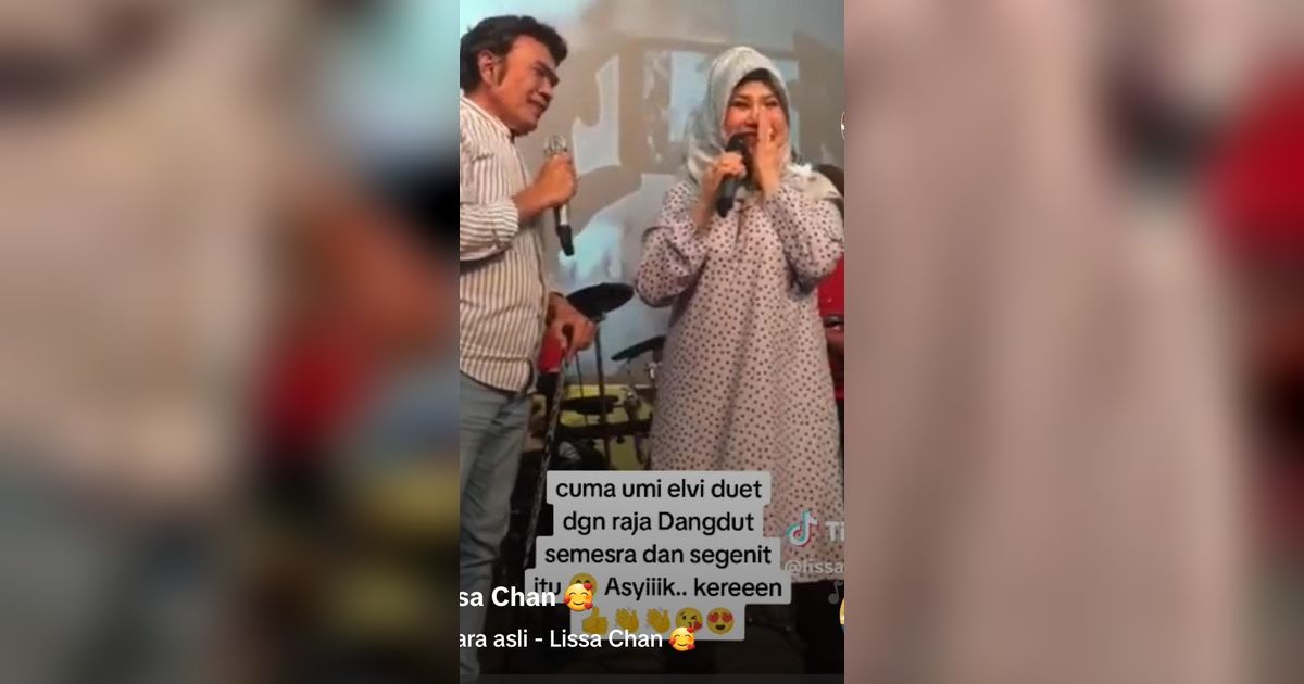 Momen Raja & Ratu Dangdut Duet Bareng, Lihat Elvi Sukaesih Mesra Banget Sama Rhoma Irama Bikin Senyum-senyum Sendiri