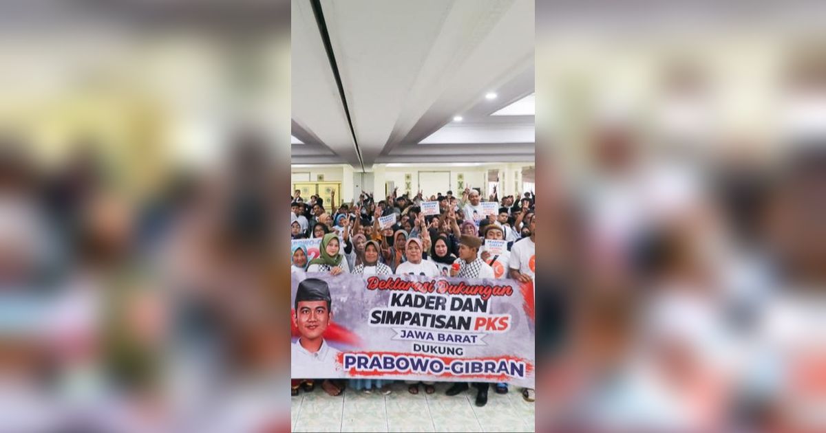 Simpatisan PKS Jabar Deklarasi Dukung Prabowo-Gibran