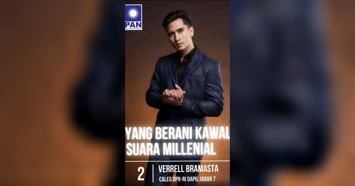 Penampilan Verrell Bramasta di Poster Kampanye Kena Nyinyir Putri Iis Dahlia
