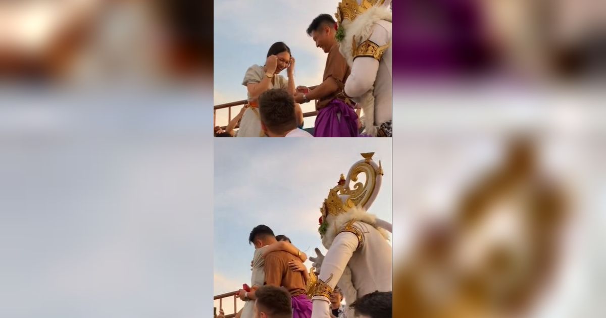 Viral Pria Lamar Kekasihnya saat Nonton Pertunjukan Tari Kecak di Bali, Dibantu Sosok Hanoman