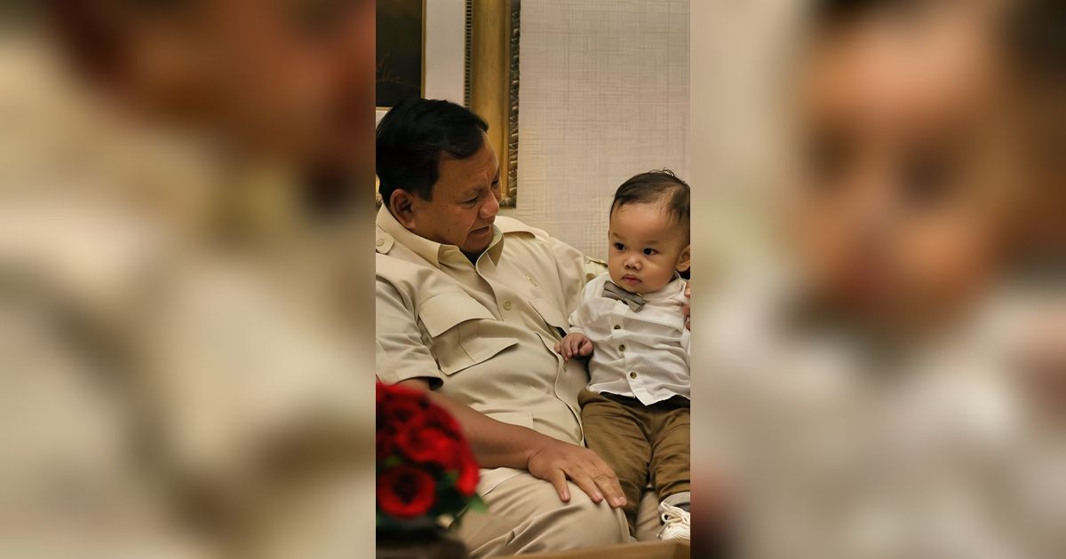 Momen Gemas Prabowo Subianto Bertemu Kenneth Matthew Si Anak Jenius, Dipanggil 'Opung Wowo'