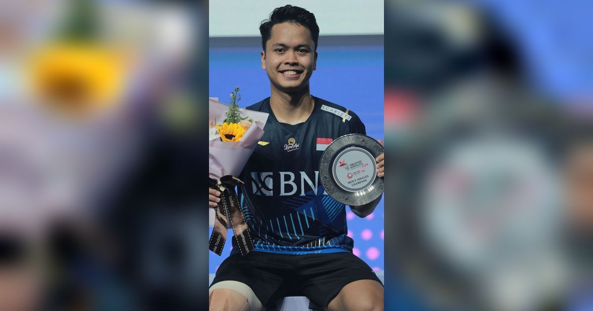 Juara di Singapore Open, Ini Deretan Prestasi Bergengsi yang Diraih Anthony Ginting