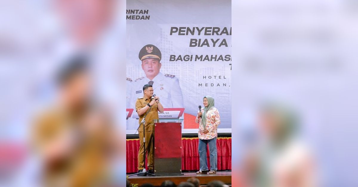 Penuh Haru, Momen 125 Mahasiswa Medan Menerima Bantuan Biaya Pendidikan dari Bobby Nasution