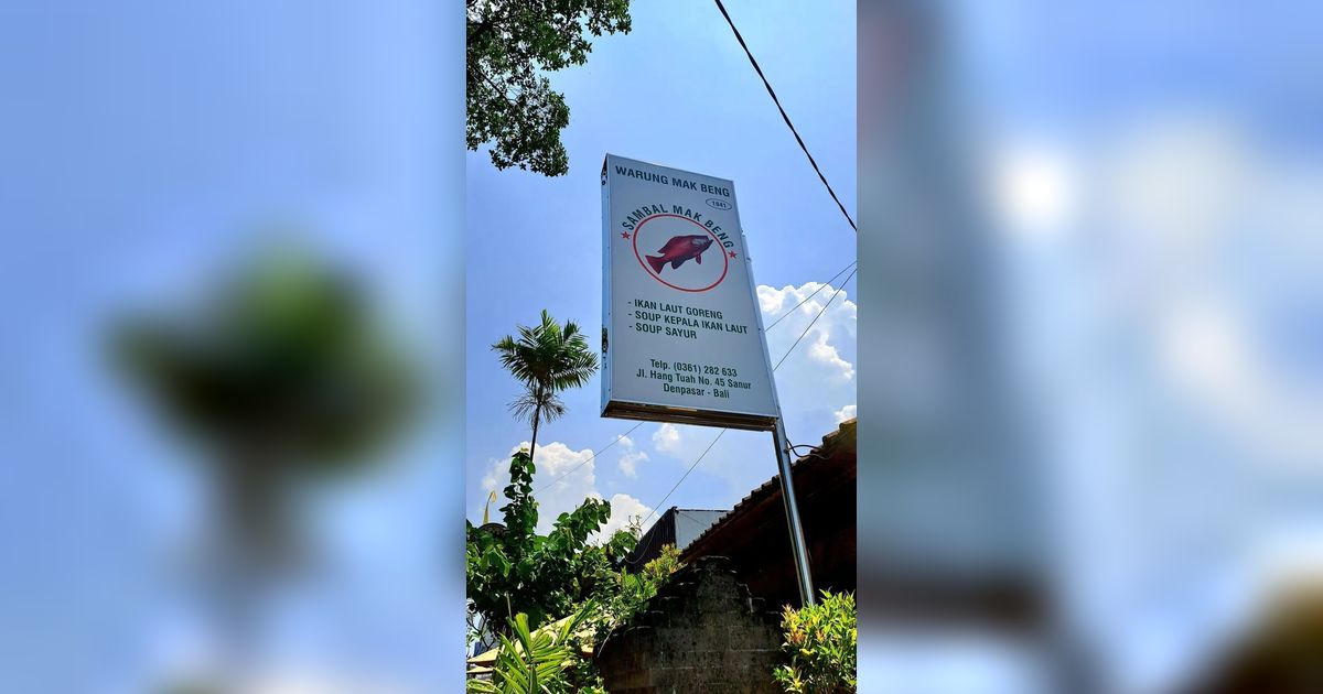 Mengenal Warung Mak Beng Bali, Restoran yang Masuk 3 Besar Legendaris Dunia