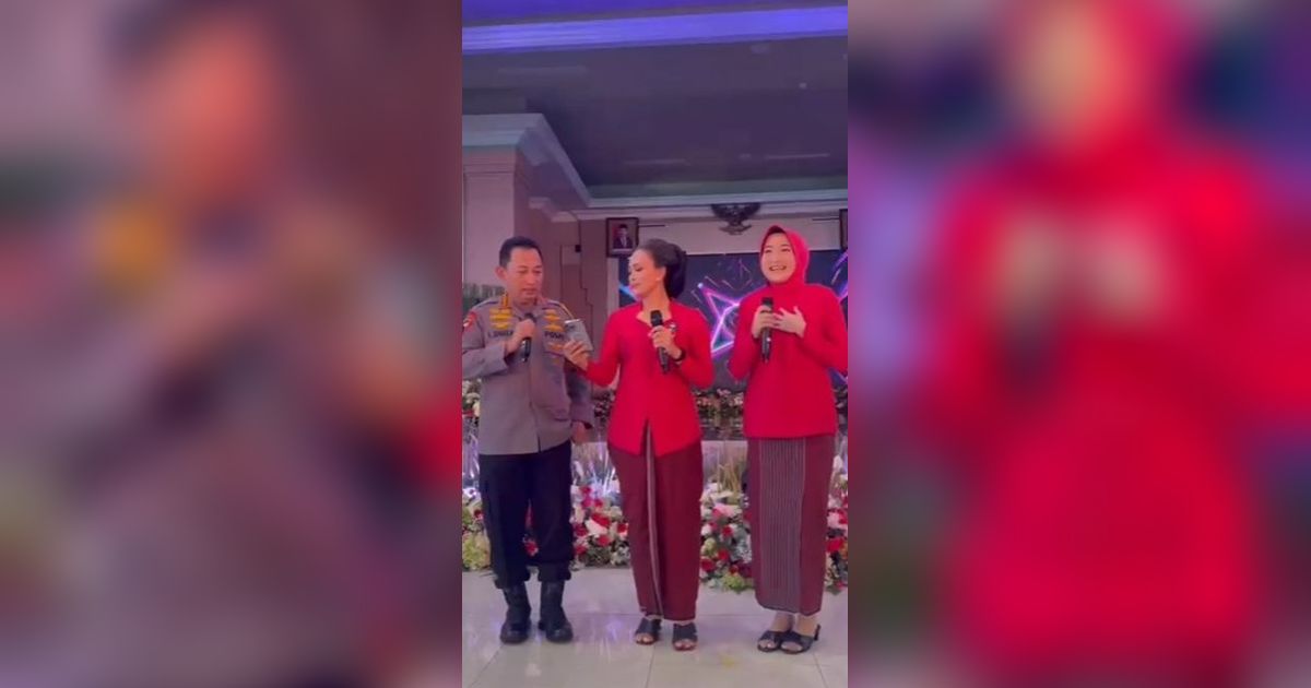 Gaya Asyik Kapolri & Istri Nyanyi 'Cendol Dawet', Duet sama Yeni Inka Pedangdut jadi Bhayangkari