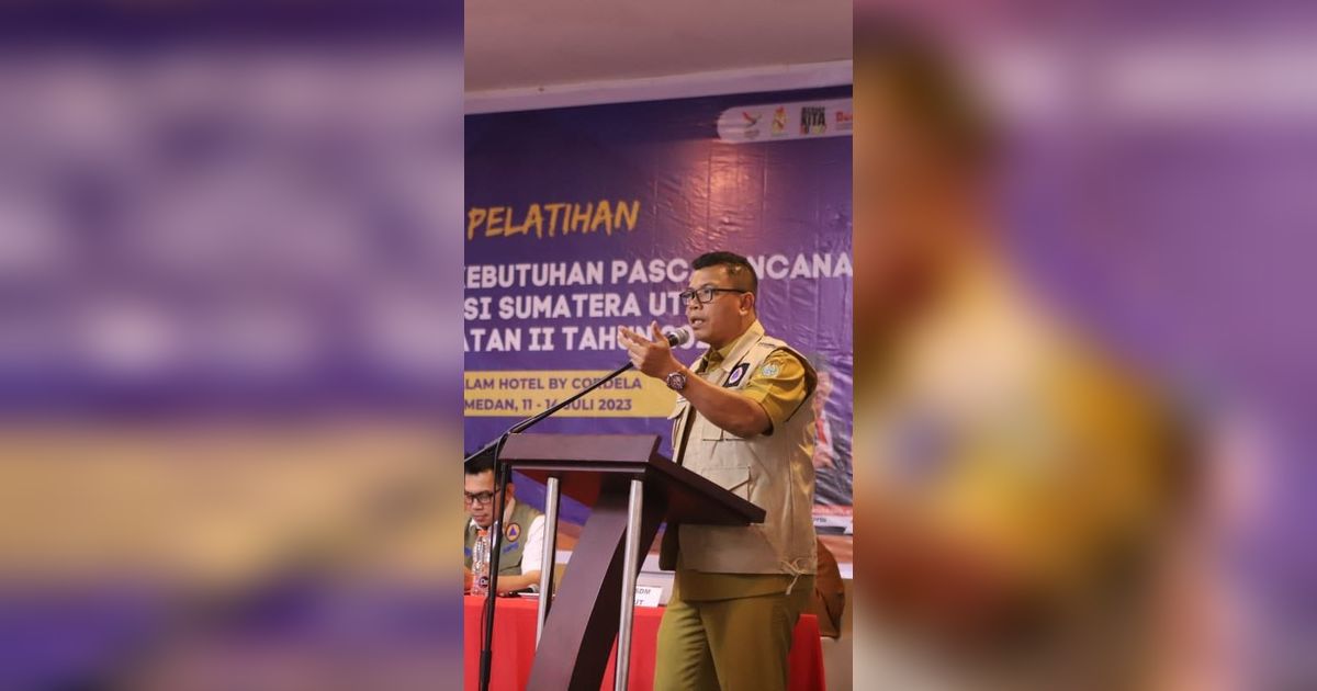 Tingkatkan Kapasitas Sumber Daya Manusia, BPBD Sumut Gelar Pelatihan Kebutuhan Pascabencana