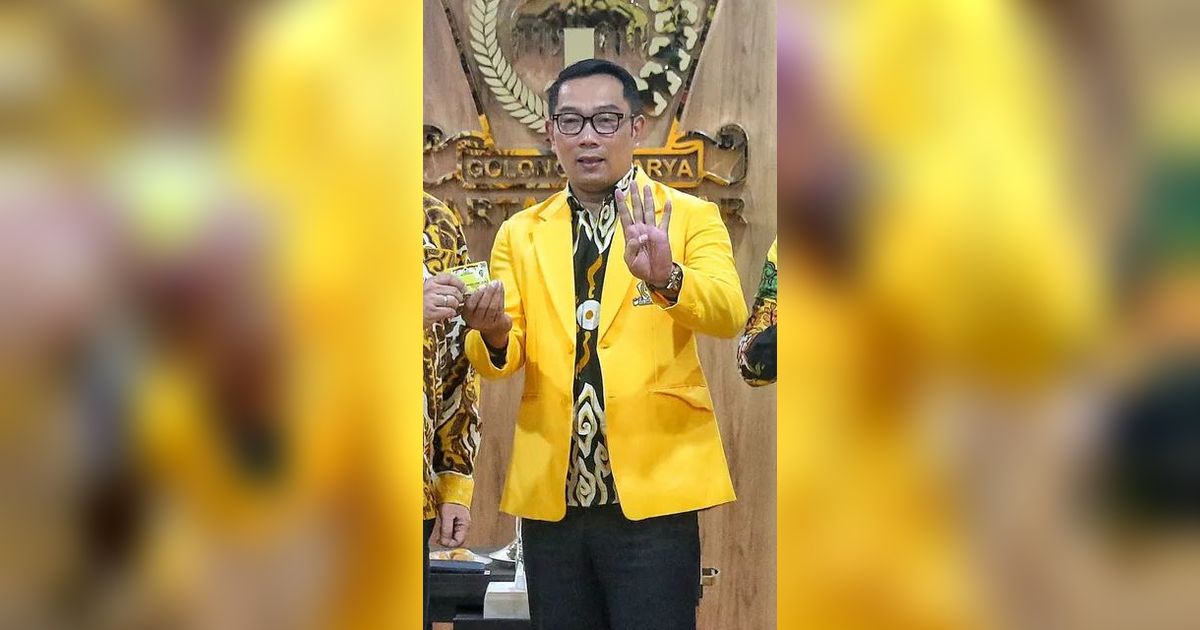 Reaksi Ridwan Kamil Disebut Dewan Pakar Berpeluang Diusung Golkar Maju Pilpres