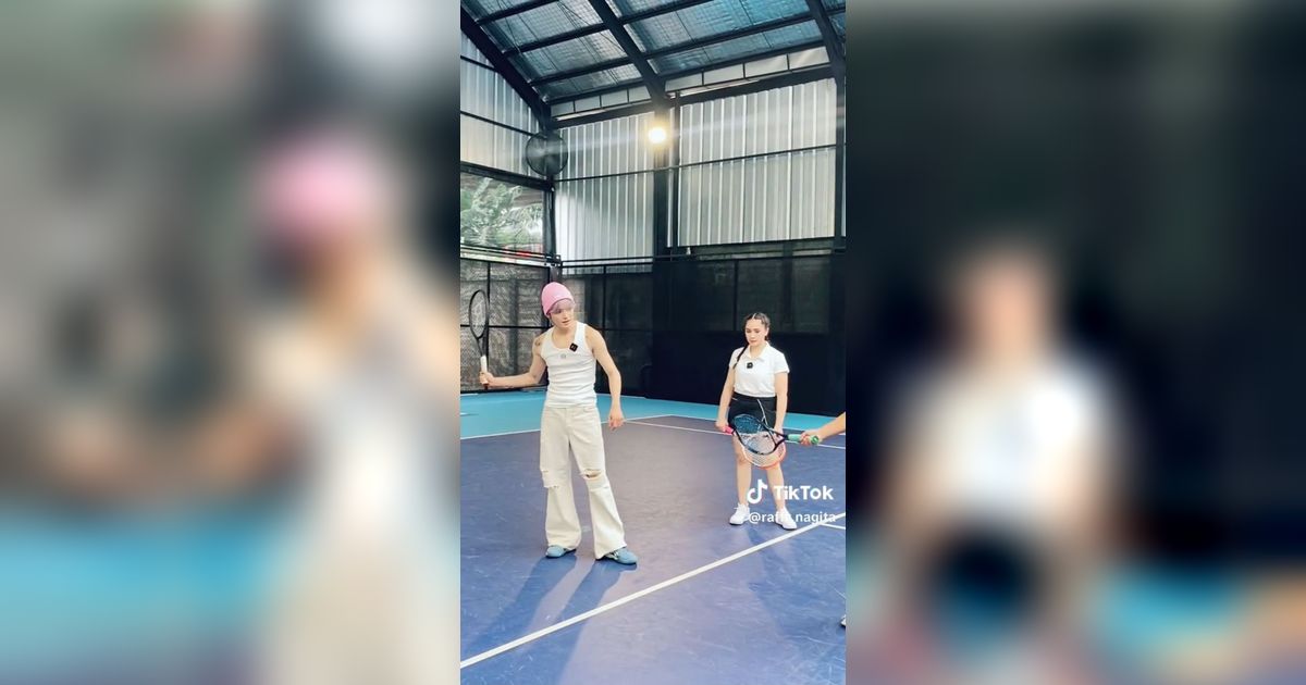 Latihan Tenis Bareng Nagita Slavina, Ini Momen Taeyong Main ke Andara