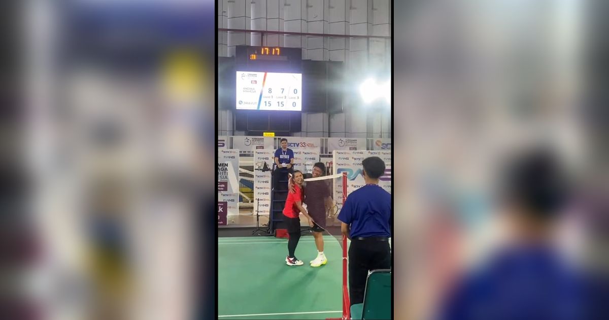 Jirayut Menang Main Badminton Lawan Babang Tamvan, Girang Banget Sampai Salto