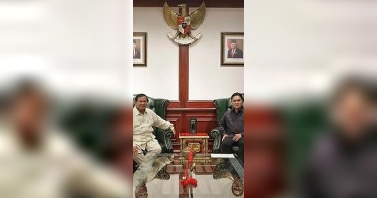 Jokowi, Prabowo dan Erick Thohir Bertemu di Istana Bogor, Puan: Supaya Tak Ada Salah Paham