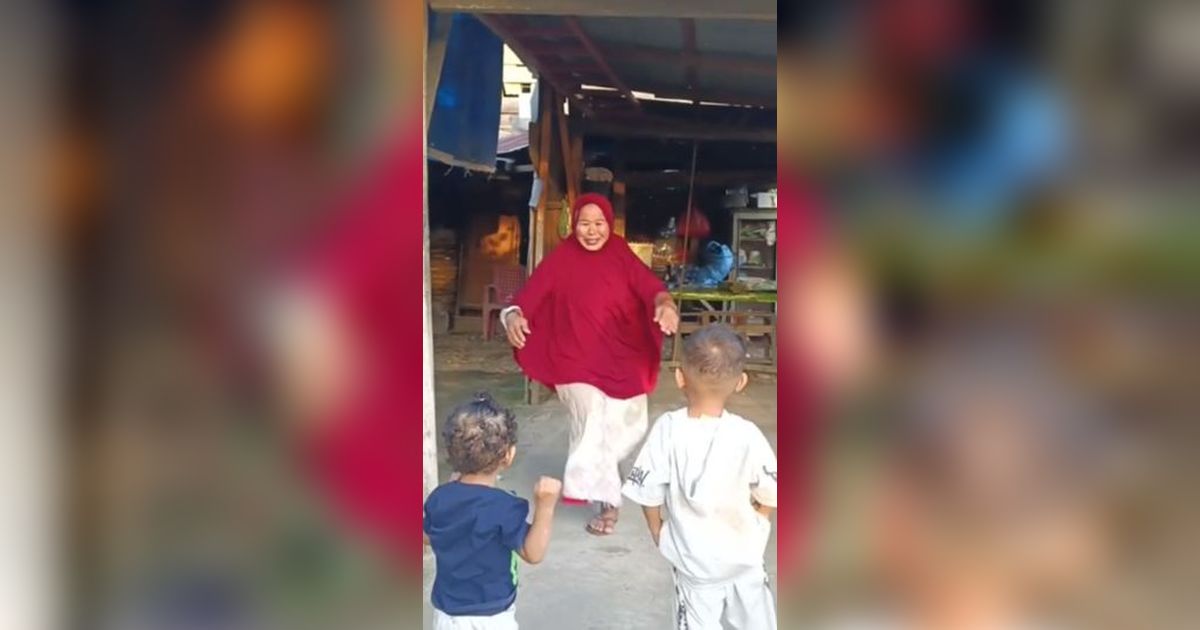 Pertemuan Nenek dan Cucu Ini Tuai Haru, Ada Kisah Sedih di Baliknya