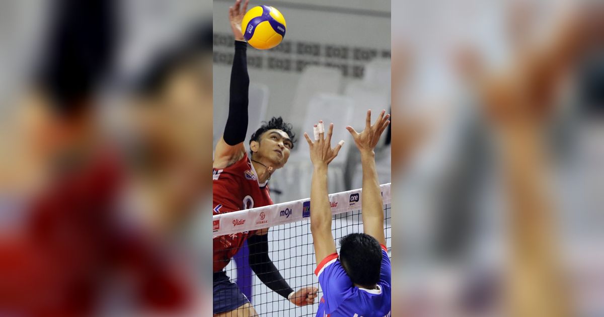 FOTO: Momen Timnas Voli Putra Indonesia Gasak Filipina di Sea V League 2023, SBY sampai Tegang