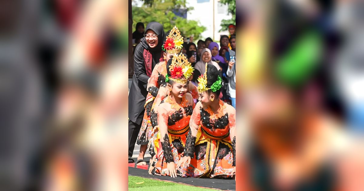 Hari Anak Nasional, Ribuan Anak Banyuwangi Memengan Aneka Permainan Tradisional